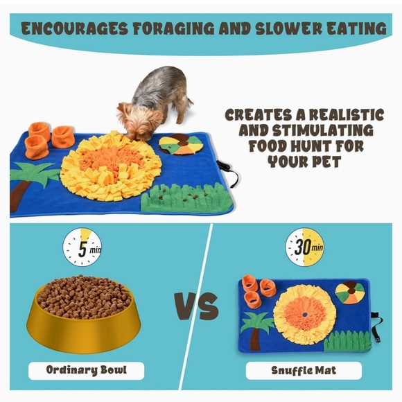 Puff and Percy's 30"x22" Snuffle Mat for Small Dogs, Rabbits, and Cats NWT - Picture 4 of 6